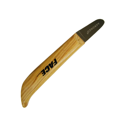 Aaronco Face Stripping Knife,"Wood-handled stripping knife with black blade"