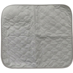 Puppywarmer Incubator Pee Pad,"Gray quilted square pad with rounded corners"