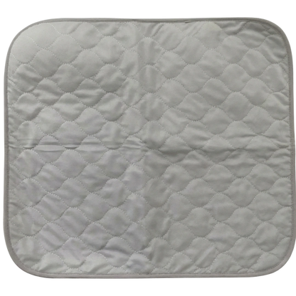 Puppywarmer Incubator Pee Pad,"Gray quilted square pad with rounded corners"