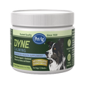 PetAg Dyne Soft Chews Calming Support and Stress Relief,"Plastic supplement jar with white lid and dog label"