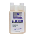 M.A.S.S.™ Builder Liquid,"Dual-neck liquid bottle with white caps and front label"