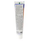 BrushMate ToothPaste,"Toothpaste tube showing back label and white cap"