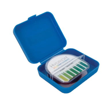 pH Strips Diagger,"Open blue case with pH test strip dispenser"