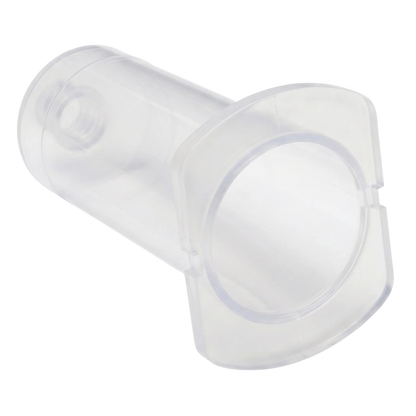 Blood Collection Vacutainer Holder,"Clear cylindrical holder with wide flange"