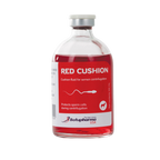 Botu Red Cushion,"Glass vial with red liquid and silver cap"