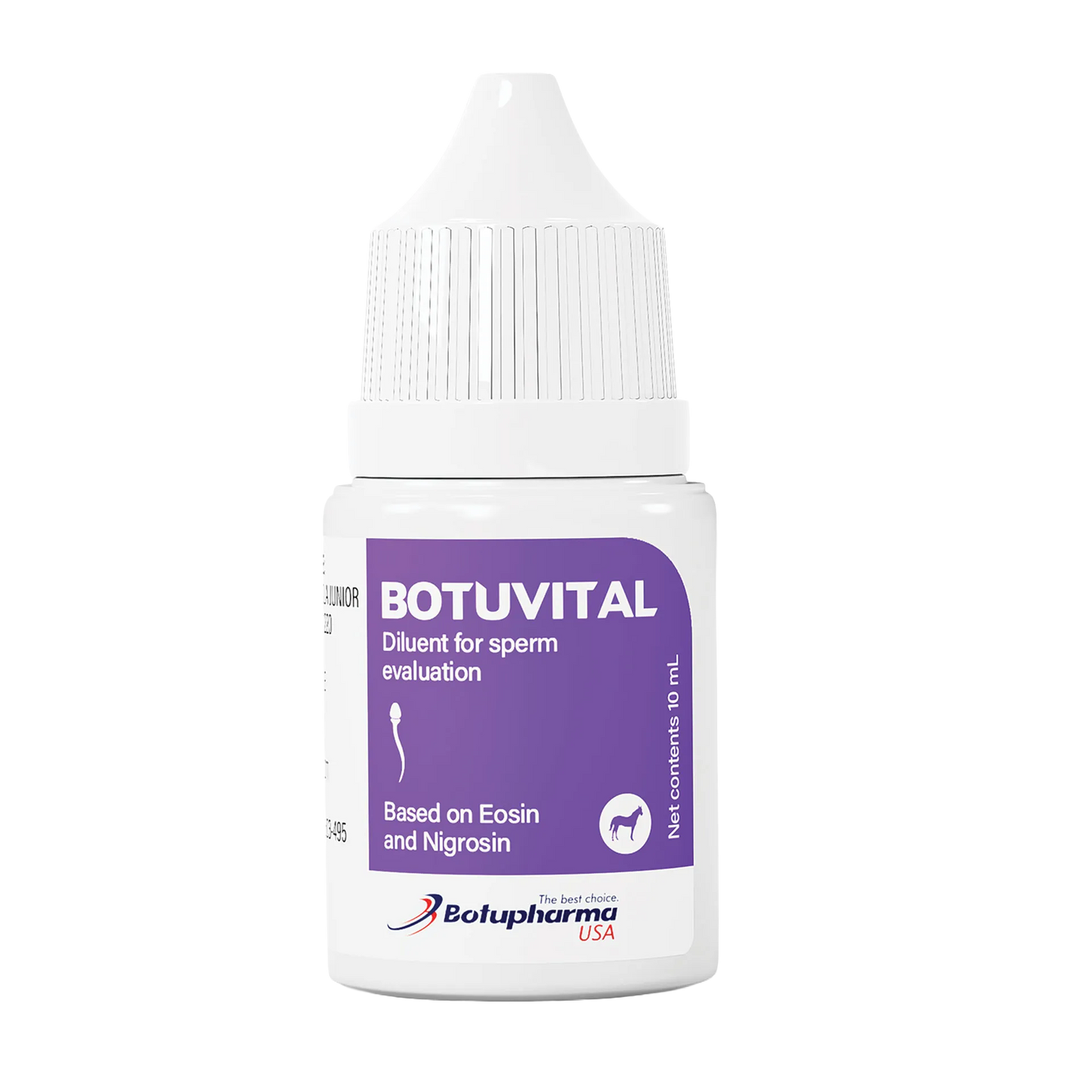 Botu Vital Stain,"White bottle with ribbed cap and purple front label"