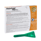 Frontline® Plus for Dogs,"Back of box with green applicator tube"