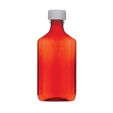 Amber Bottles,"Amber bottle with white cap"