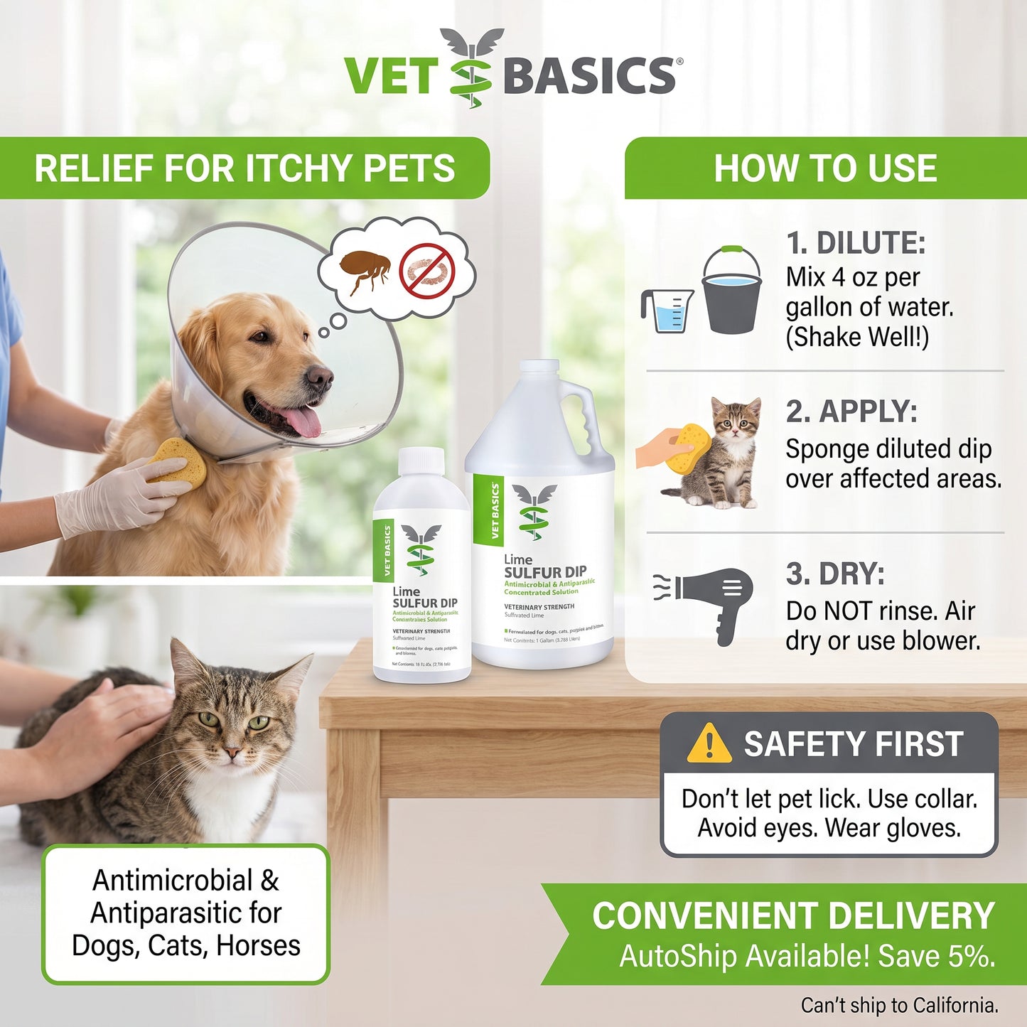 Vet Basics® Lime Sulfur Dip