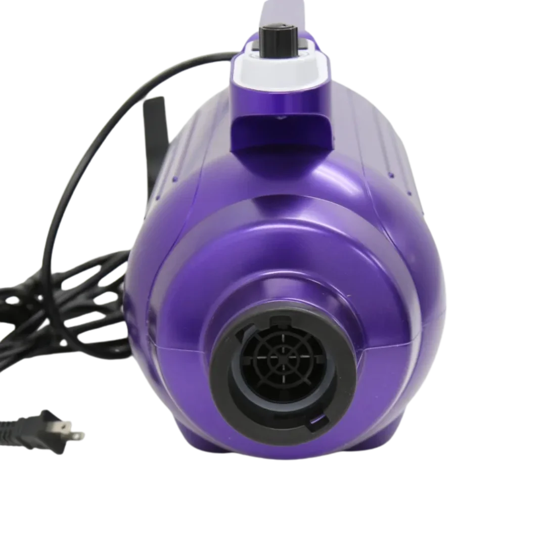 Solo-Stream Dryer by Waggz,"Purple pet dryer with front air nozzle and power cord"