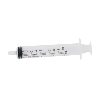 MonoJect™ 10cc Oral Syringe,"Clear oral syringe with black plunger seal"