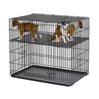 Midwest® Puppy Playpen,"Wire puppy playpen with two levels and two dogs"