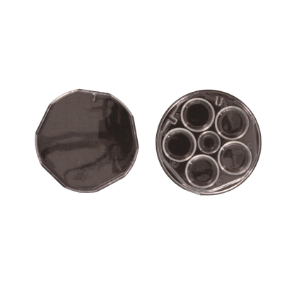 WTA 5 WELL DISHES,"Open clear five-well dish with separate lid"