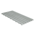 Kennel Deck®,"Gray slotted deck panel"