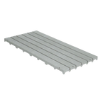 Kennel Deck®,"Gray slotted deck panel"