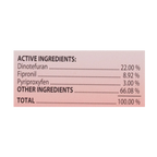 Catego®,"Pink active ingredients panel on product label"