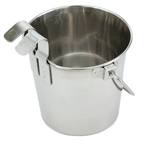 Flat-Sided Pails,"Metal pail with flat side and hanging hook"