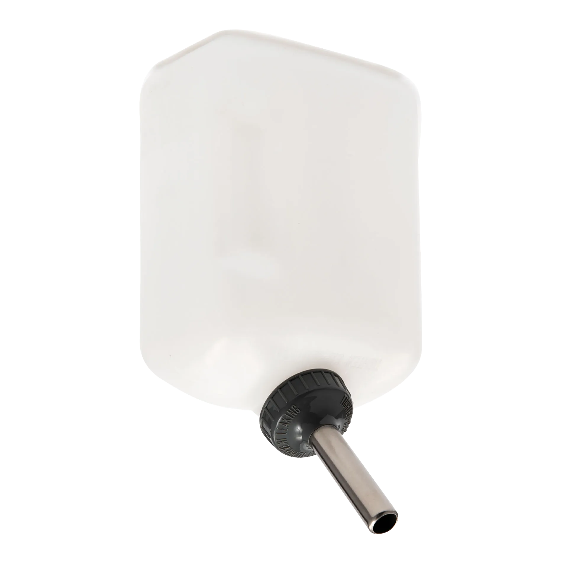 Lixit® Dog Waterer,"White bottle with black cap and metal drinking tube"