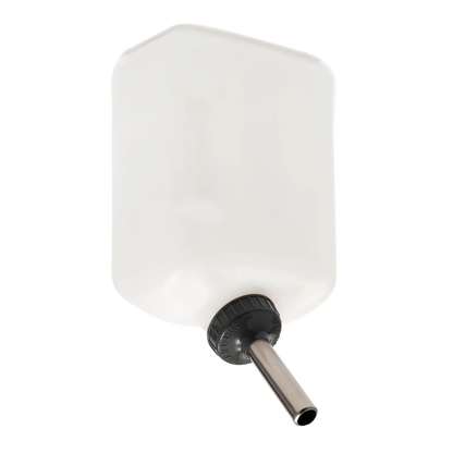 Lixit® Dog Waterer,"White bottle with black cap and metal drinking tube"