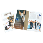 My Puppy Guide Booklet,"Open puppy guide booklet with dog photos on inside pages"