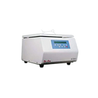 Bio Lion Centrifuge 5000 RPM,"White benchtop centrifuge with blue control panel and lid"