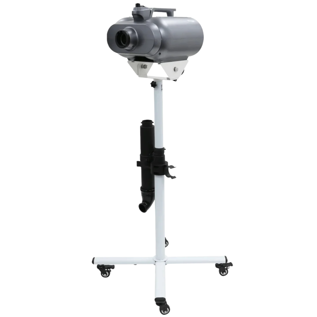 Movable Dryer Stand for Duo-Surge Dryer by Waggz,"Dryer mounted on rolling stand with caster base"