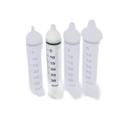 Puppywamer Latchons Syringe Nipple Feeders,"Four feeding syringes with white rubber nipple tips"