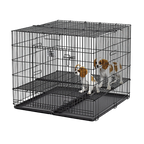 Midwest® Puppy Playpen,"Black wire playpen with floor grid and removable tray"