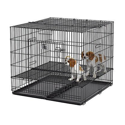 Midwest® Puppy Playpen,"Black wire playpen with floor grid and removable tray"
