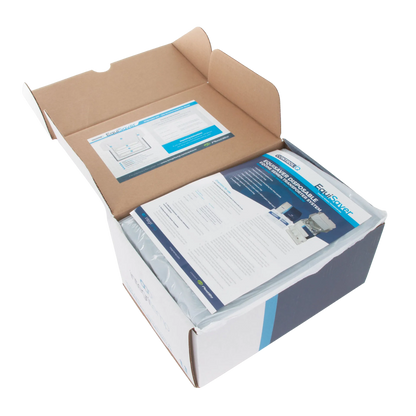 EquiSaver Cooled Semen Shipper,"Open insulated shipping box with liner and instruction sheets"
