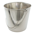 Flat-sided Pails without Hooks,"Metal pail with wire handle"
