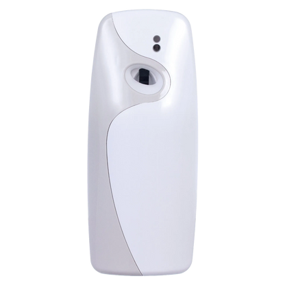 Nilodor Nilotron™ Designer Aerosols,"White automatic aerosol dispenser front view"