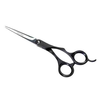 Andis® Premium Shears,"Black hair cutting shears with finger rest"