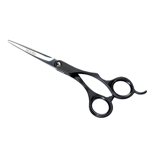 Andis® Premium Shears,"Black hair cutting shears with finger rest"
