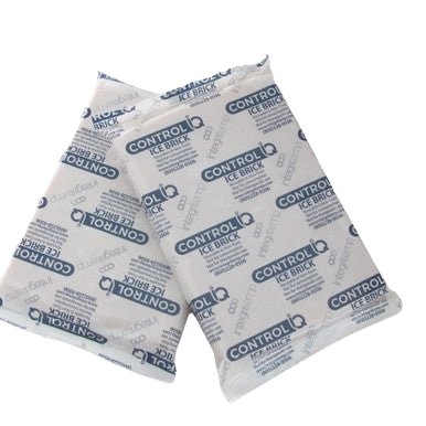 EquiSaver Cooled Semen Shipper,"Two flat ice packs with blue printed labels"