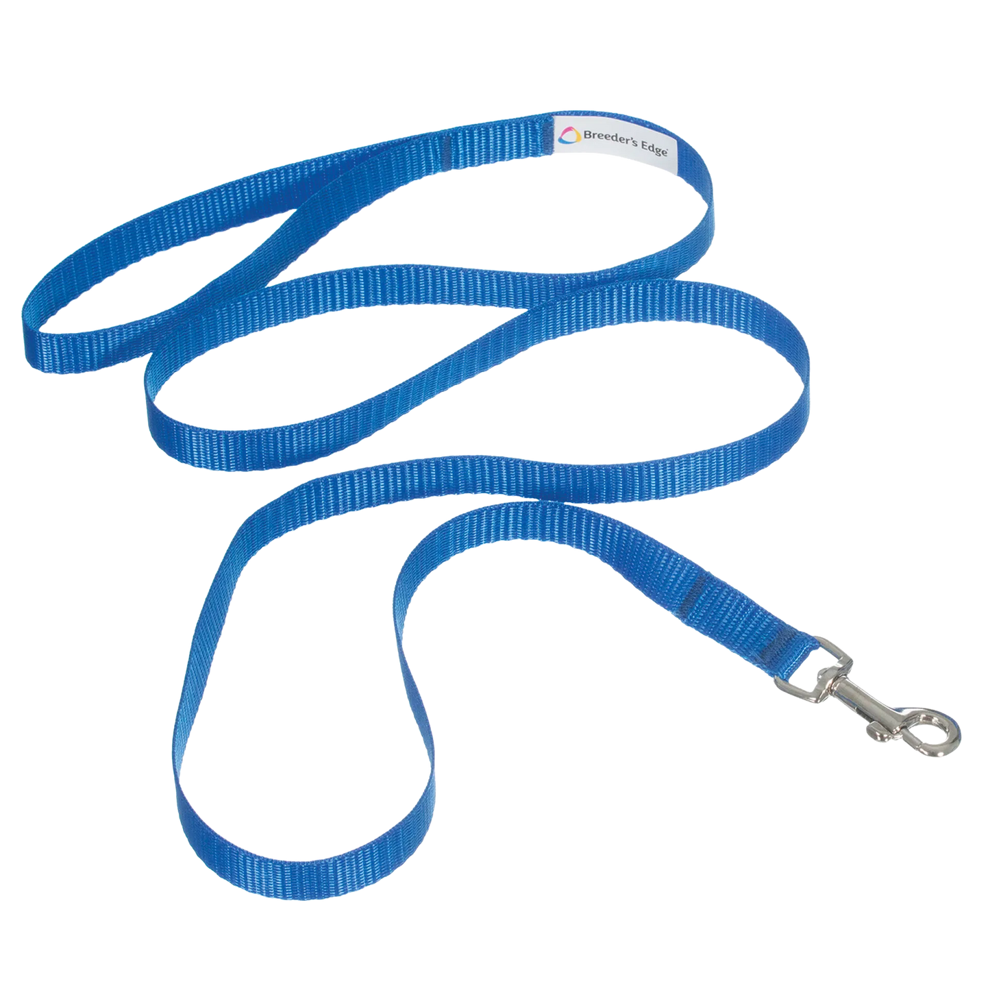 Breeder's Edge® ID Me™ Take Me Home Collars and Leashes,"Blue leash with metal snap hook"
