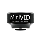 MiniVID USB 3.0, 6.3MP Camera,"Black microscope camera front view"