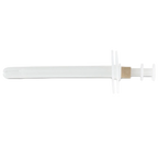 Piller,"Clear plastic tube with white cap and brown insert"