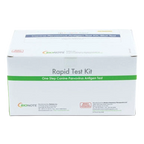 Antigen Canine Parvovirus Rapid Test Kit,"White rapid test kit box with green stripe"