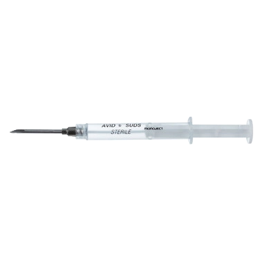 Avid Musicc Microchips ISO,"Clear syringe with attached needle"