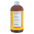 Nemex®-2 Dewormer for Dogs,"Brown bottle with yellow label and white cap"