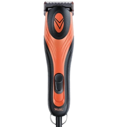 KM Velocity Clipper,"Orange and black clipper front view"