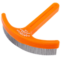 Aaronco Flea Grabber,"Orange handled flea comb with fine metal teeth"