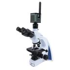 MegaVID WiFi 12MP Camera,"Microscope with mounted camera and dual eyepieces"