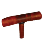 Paulsonbilt Leather Covered Breeding Mount,"Brown leather-covered T-shaped mount"