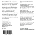 Vet Basics® Ear Flush,"Back label view of bottle with directions and barcode"