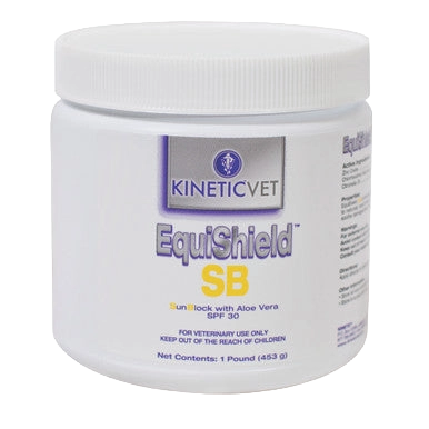 EquiShield® SB (Sun Block),"White jar with screw-top lid"