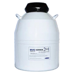 Doble-34 Storage/Vapor Liquid Tank,"Dewar tank with black lid and side handles"