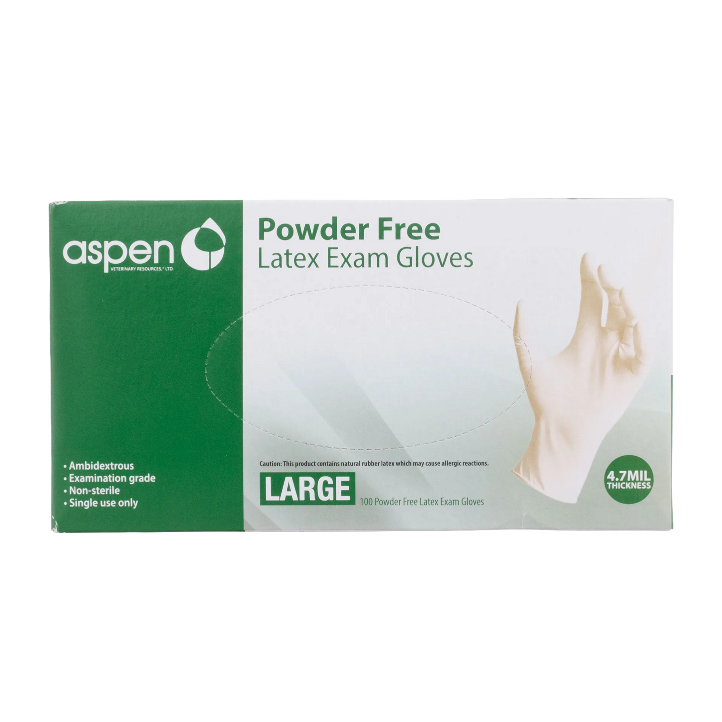 Latex Gloves,"Green and white glove box with hand image"