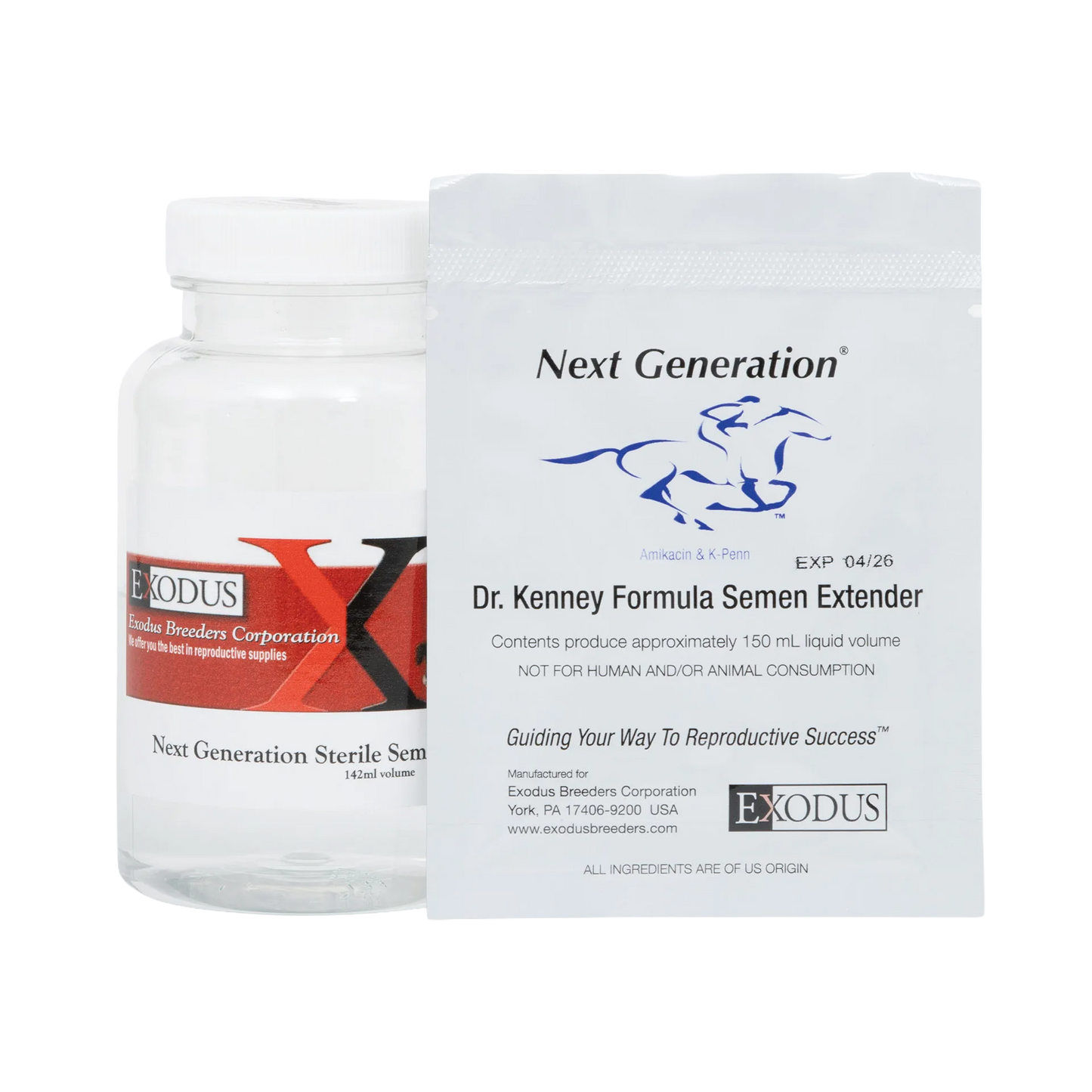 Next Generation Dr. Kenney Extender,"White bottle with white pouch beside it"